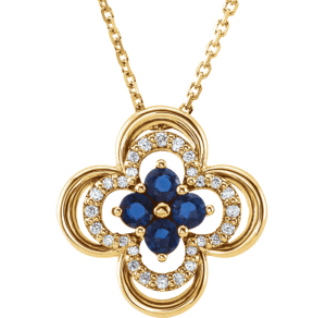 blue-sapphire-clover-pendant