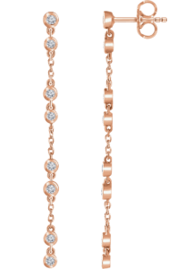 rose_diamond-chain-earrings